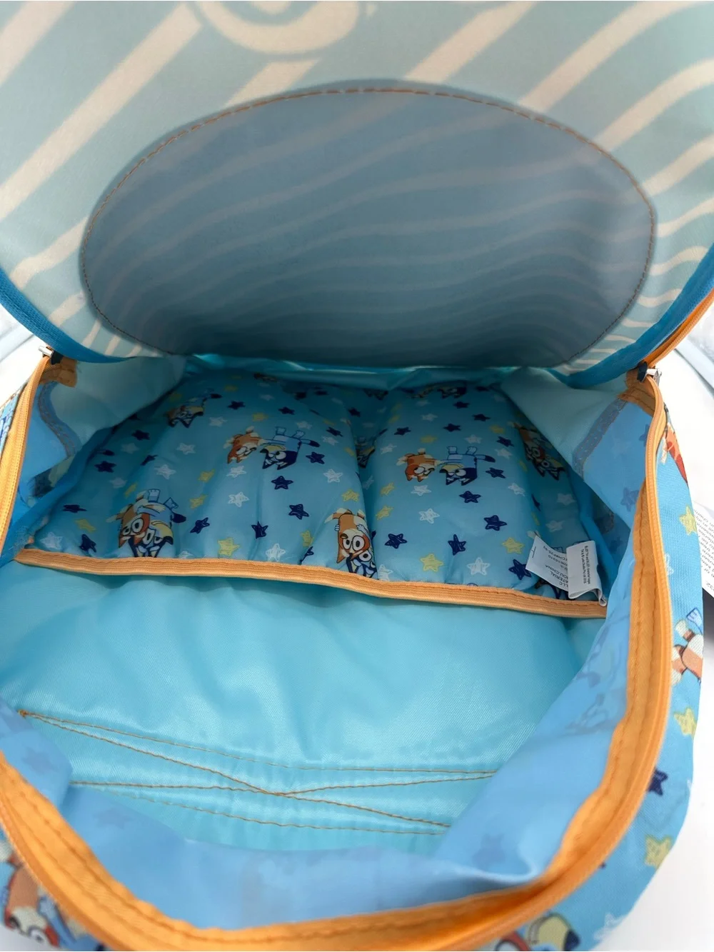 Bluey & Bingo Kids Backpack School Bag with 3D Front Panel and Light-Up Stars